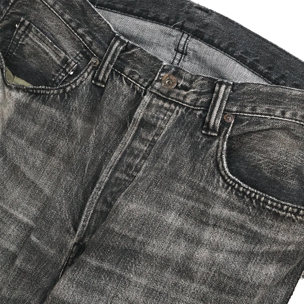 FULLCOUNT S0105BKSSHW WWII Model 11.5oz Black Denim Pants HW “Master Of Reality”