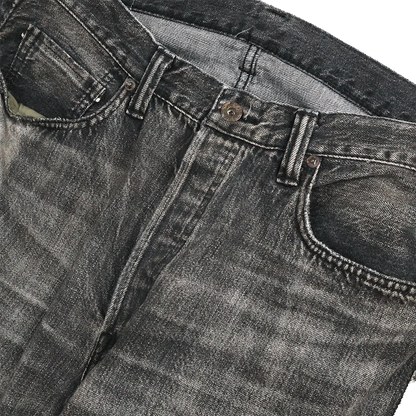FULLCOUNT S0105BKSSHW WWII Model 11.5oz Black Denim Pants HW “Master Of Reality”