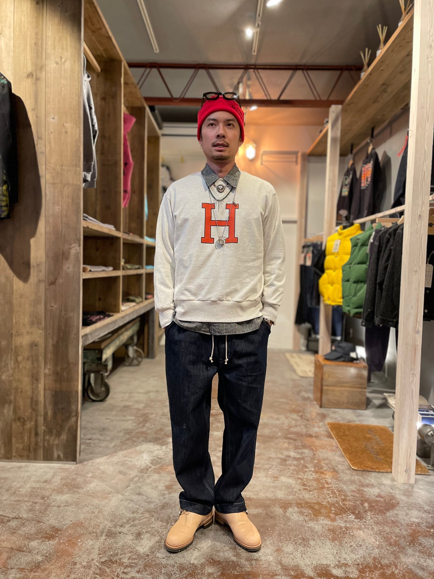 H.UNIT®︎ H print sweat