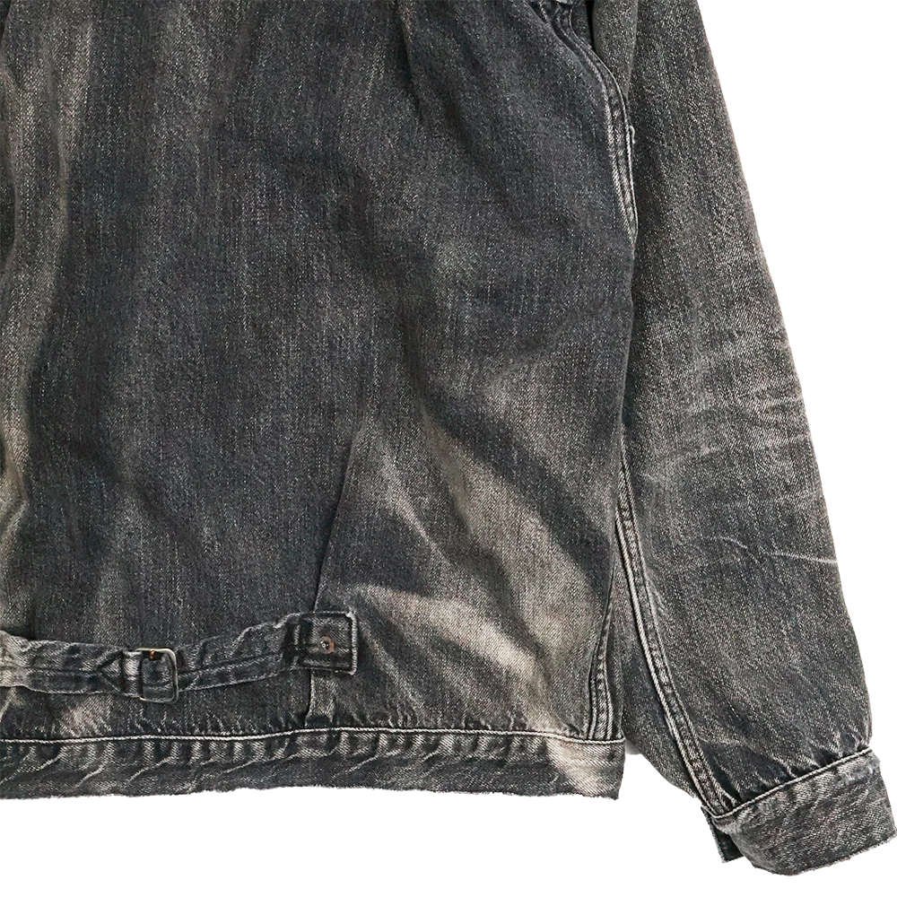 FULLCOUNT S2107BKSSHW WWII Model 11.5oz Black Denim Jacket HW “Master Of Reality”
