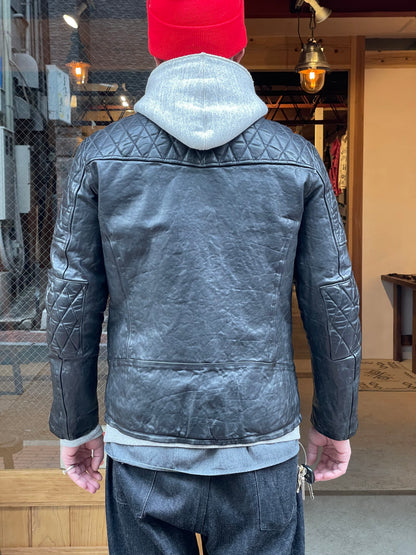 FRENCH SHOULDER “GARMENT-DYED” PADDED DOUBLE RIDERS【PADDED QUILT LINING】