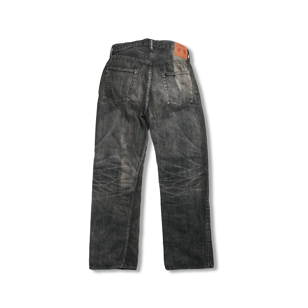 FULLCOUNT S0105BKSSHW WWII Model 11.5oz Black Denim Pants HW “Master Of Reality”