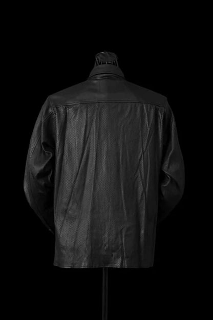 ISAMU KATAYAMA BACKLASH PUNCHING STRETCH DEERSKIN SHIRT