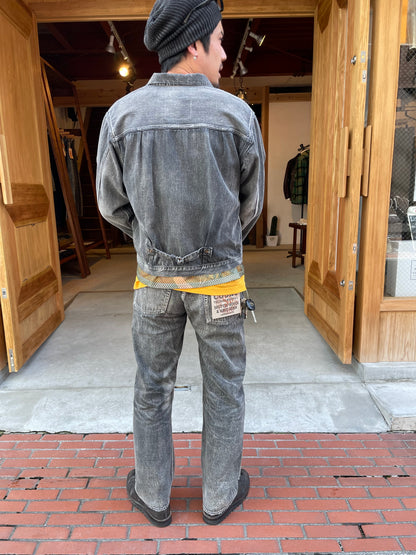 FULLCOUNT S2107BKSSHW WWII Model 11.5oz Black Denim Jacket HW “Master Of Reality”
