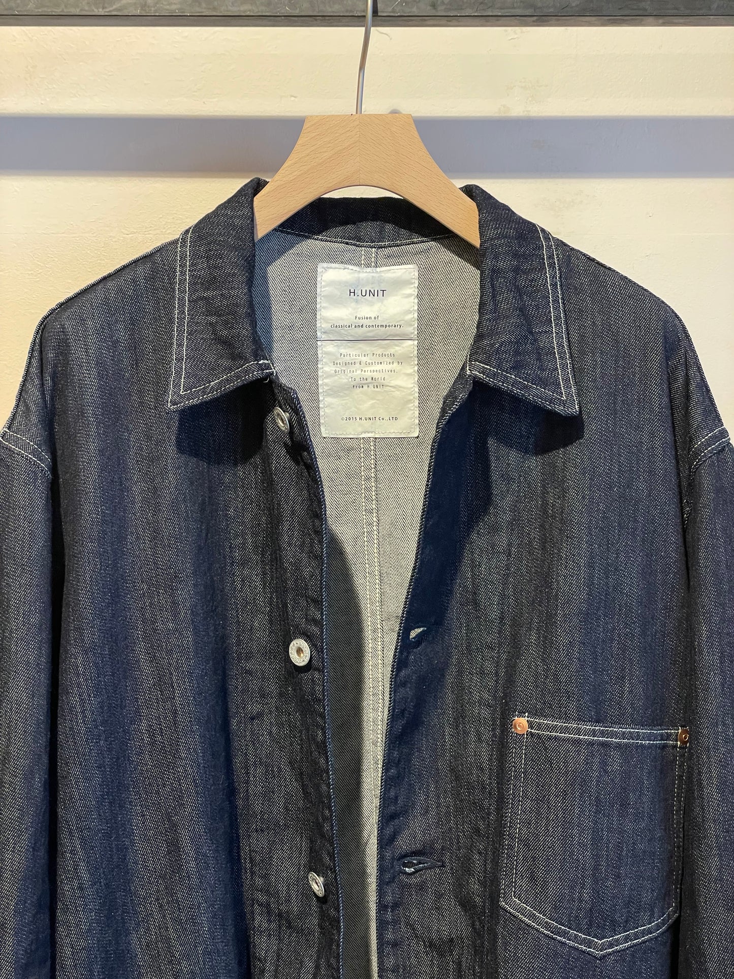 H.UNIT®︎ Denim coveralls (One wash)