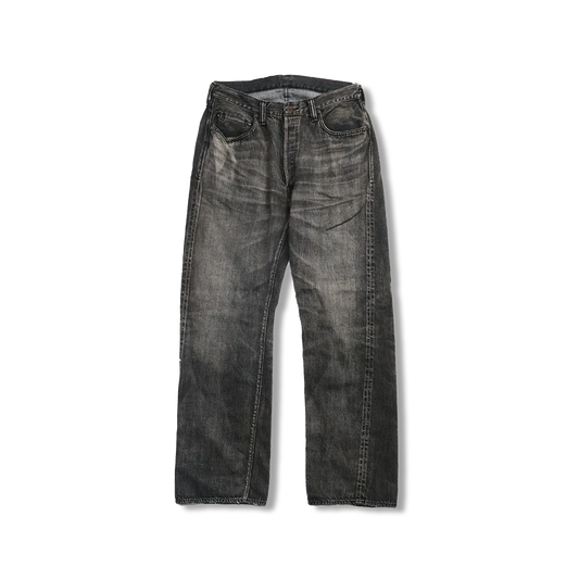 FULLCOUNT S0105BKSSHW WWII Model 11.5oz Black Denim Pants HW “Master Of Reality”