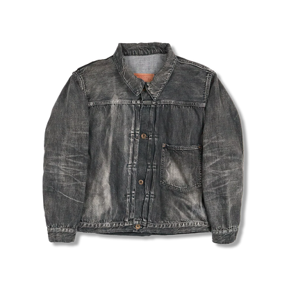 FULLCOUNT S2107BKSSHW WWII Model 11.5oz Black Denim Jacket HW “Master Of Reality”