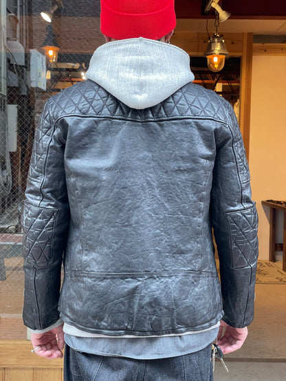 FRENCH SHOULDER “GARMENT-DYED” PADDED DOUBLE RIDERS【PADDED QUILT LINING】