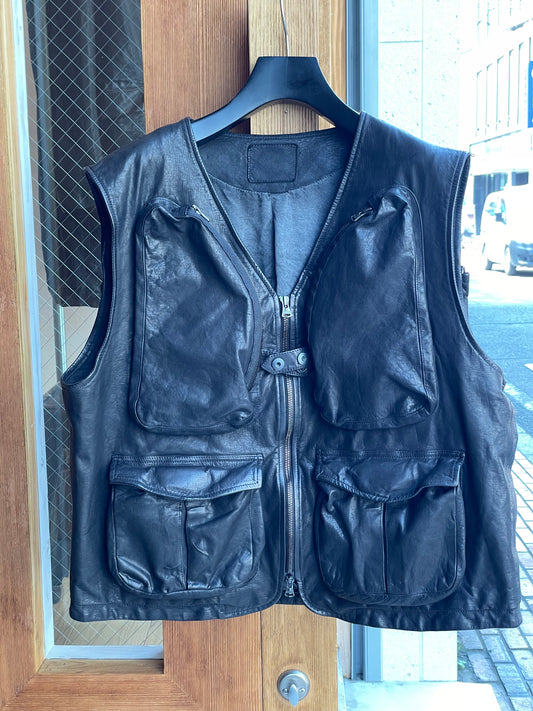 ISAMUKATAYAMA  BACKLASH JAPAN STEER WHITE+MIMOSA/TANNED
 “GARMENT-DYED”  VEST
