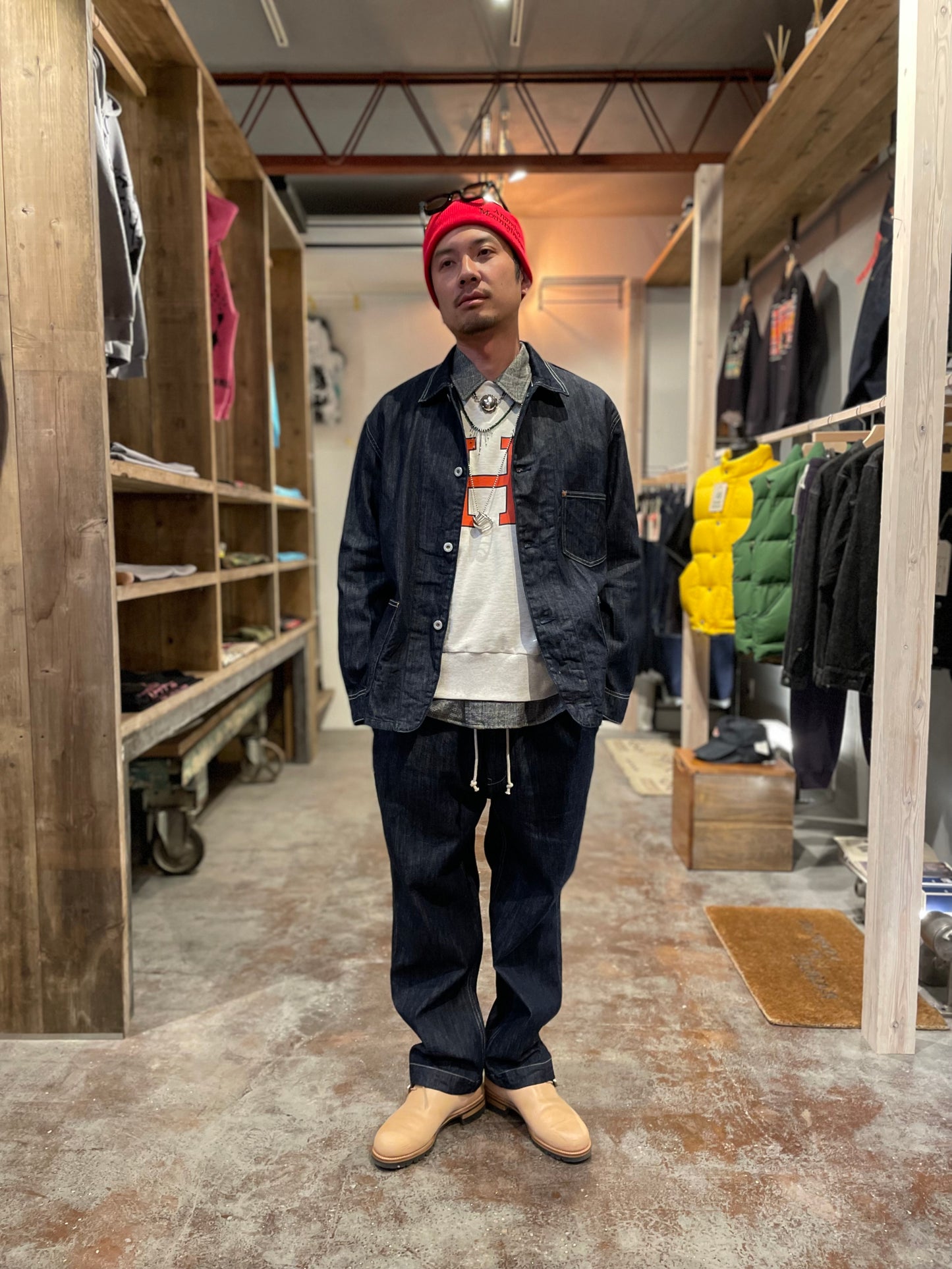 H.UNIT®︎ Denim coveralls (One wash)