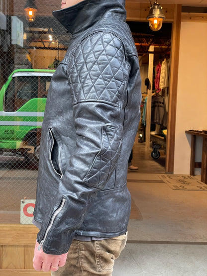 FRENCH SHOULDER “GARMENT-DYED” PADDED DOUBLE RIDERS【PADDED QUILT LINING】