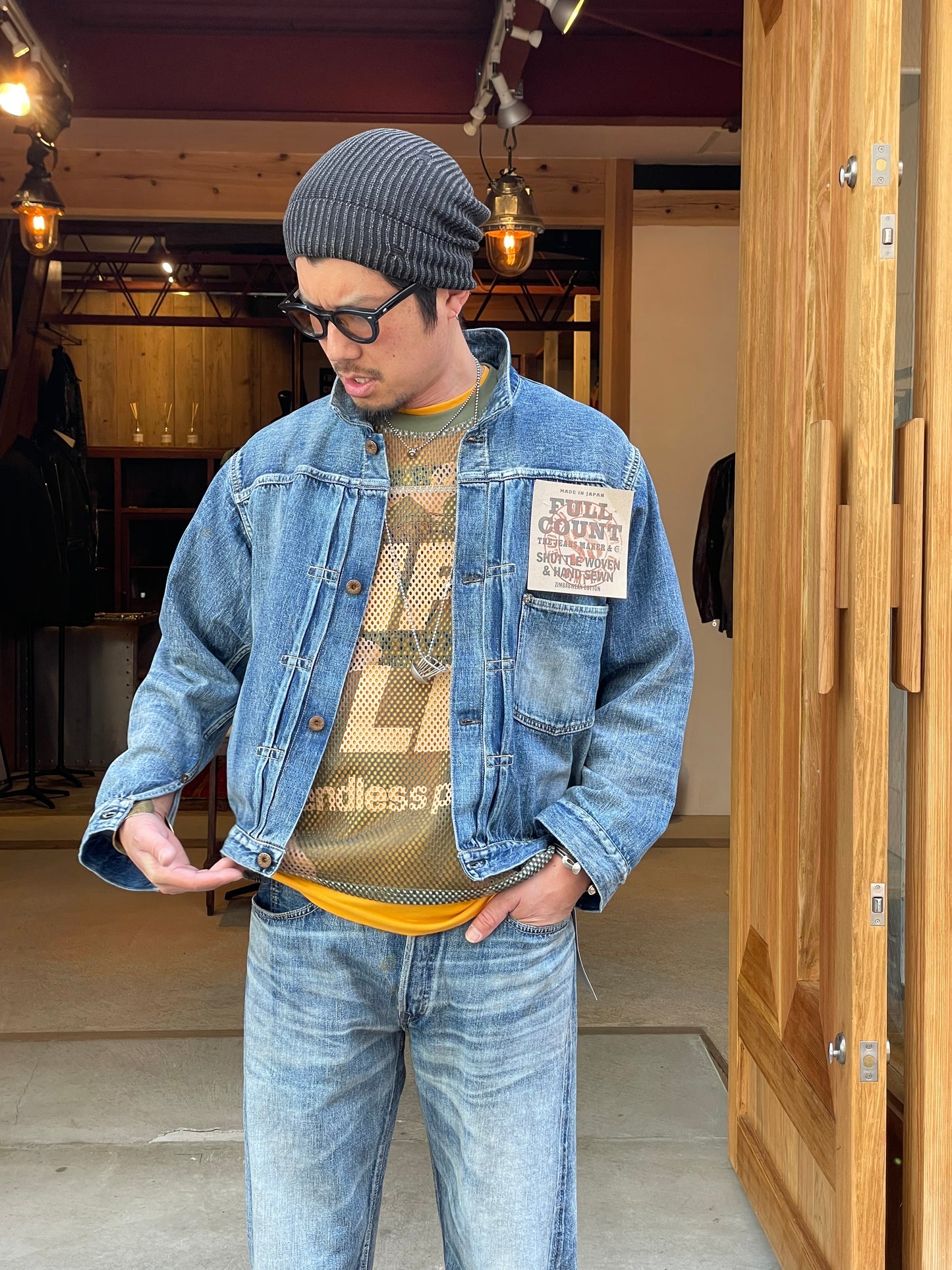 FULLCOUNT S2107SSHW WWII Model 11.5oz Denim Jacket HW “Master Of Reality”