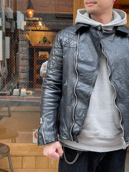 FRENCH SHOULDER “GARMENT-DYED” PADDED DOUBLE RIDERS【PADDED QUILT LINING】