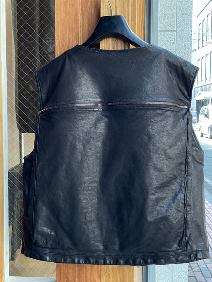 ISAMUKATAYAMA  BACKLASH JAPAN STEER WHITE+MIMOSA/TANNED
 “GARMENT-DYED”  VEST