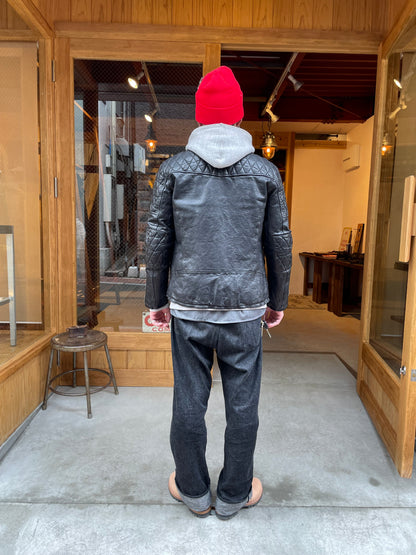 FRENCH SHOULDER “GARMENT-DYED” PADDED DOUBLE RIDERS【PADDED QUILT LINING】