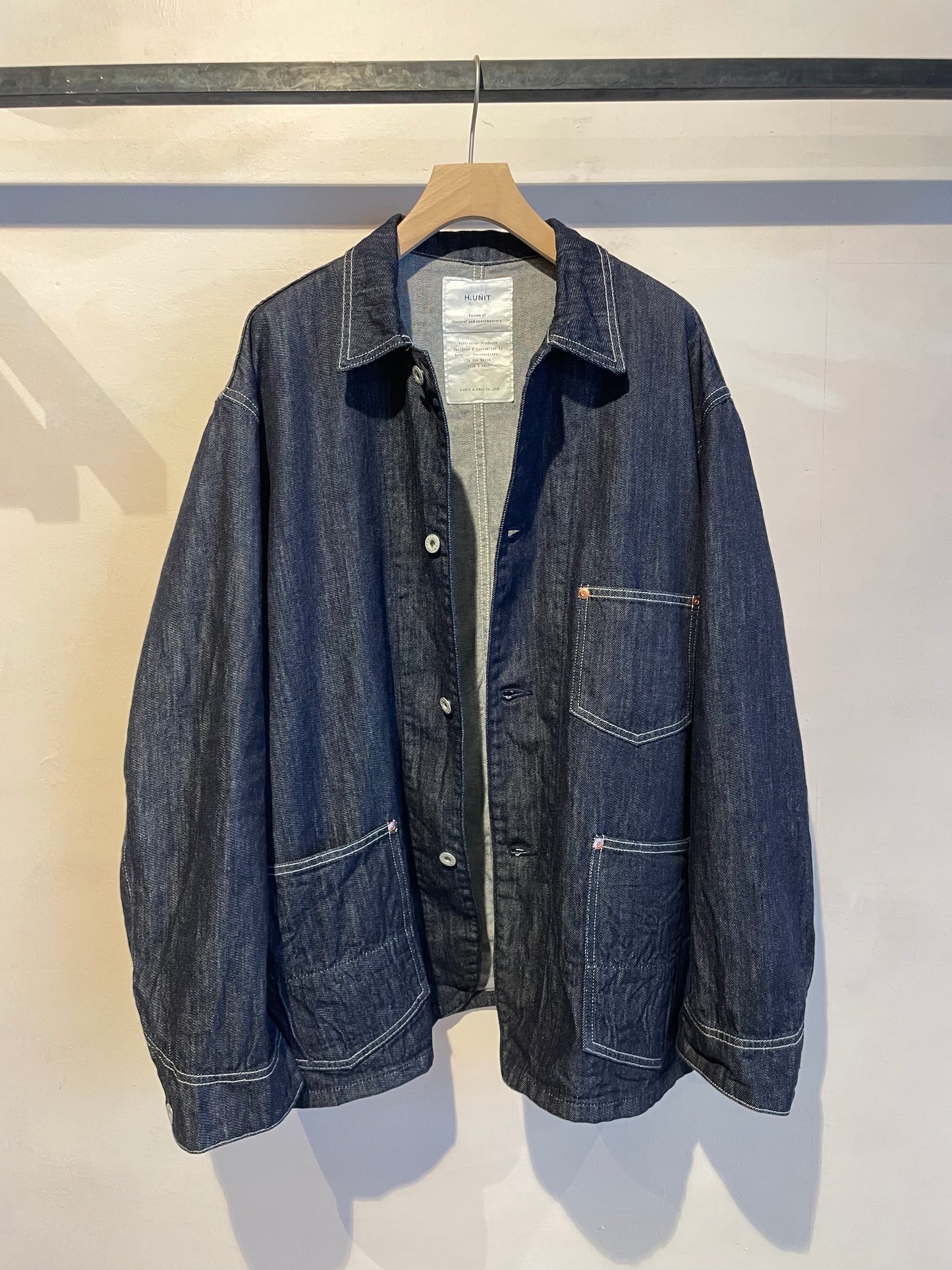 H.UNIT®︎ Denim coveralls (One wash)