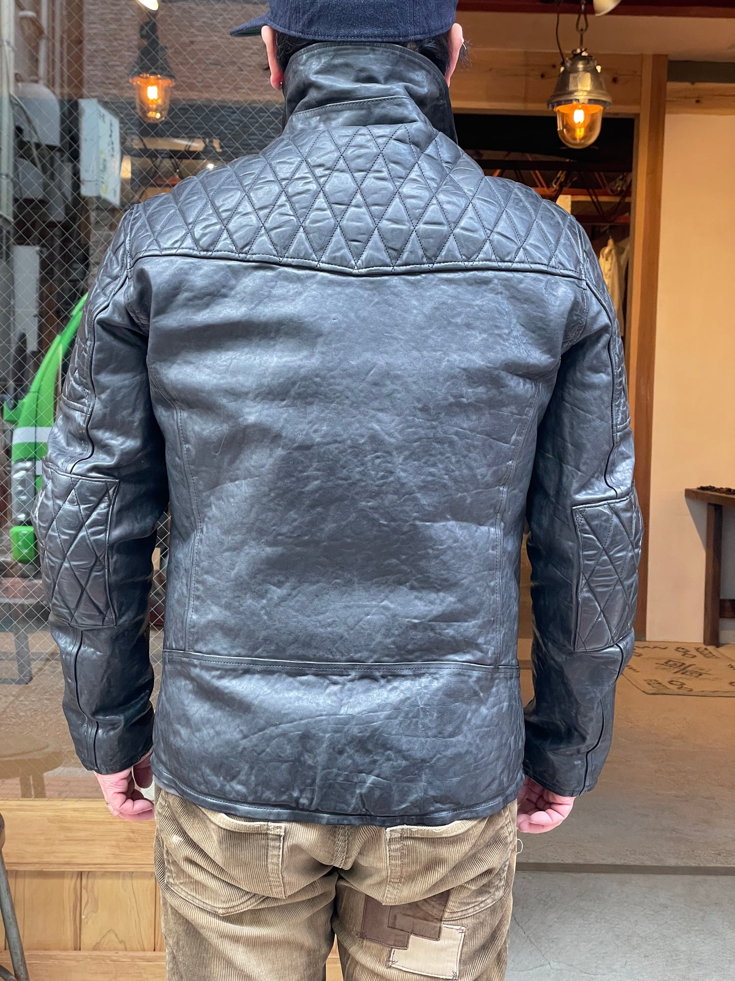 FRENCH SHOULDER “GARMENT-DYED” PADDED DOUBLE RIDERS【PADDED QUILT LINING】