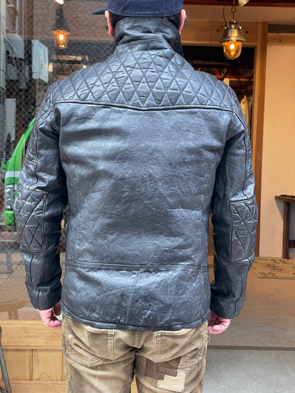 FRENCH SHOULDER “GARMENT-DYED” PADDED DOUBLE RIDERS【PADDED QUILT LINING】