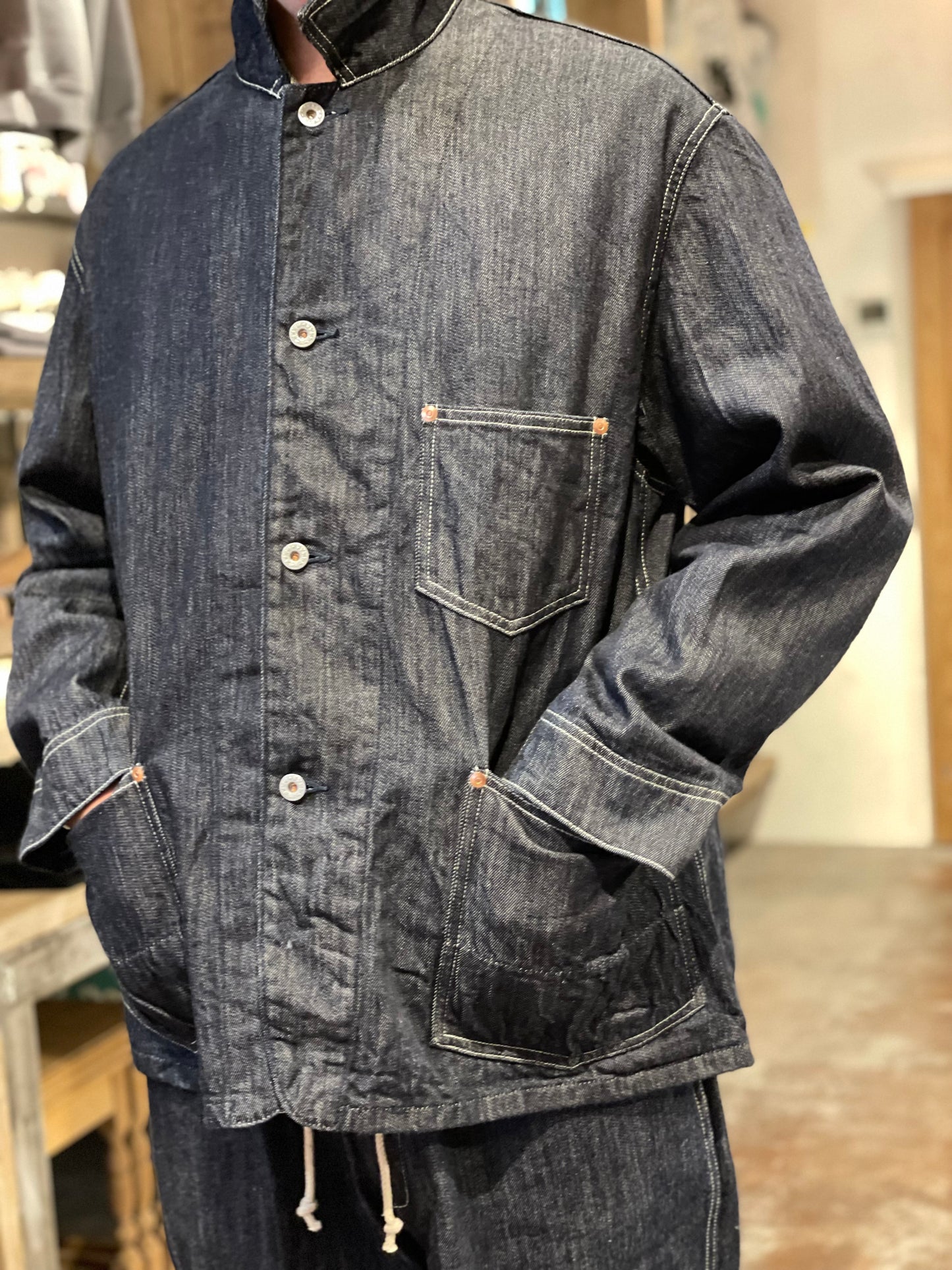 H.UNIT®︎ Denim coveralls (One wash)