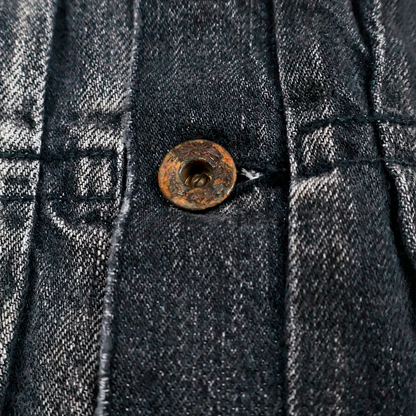 FULLCOUNT S2107BKSSHW WWII Model 11.5oz Black Denim Jacket HW “Master Of Reality”