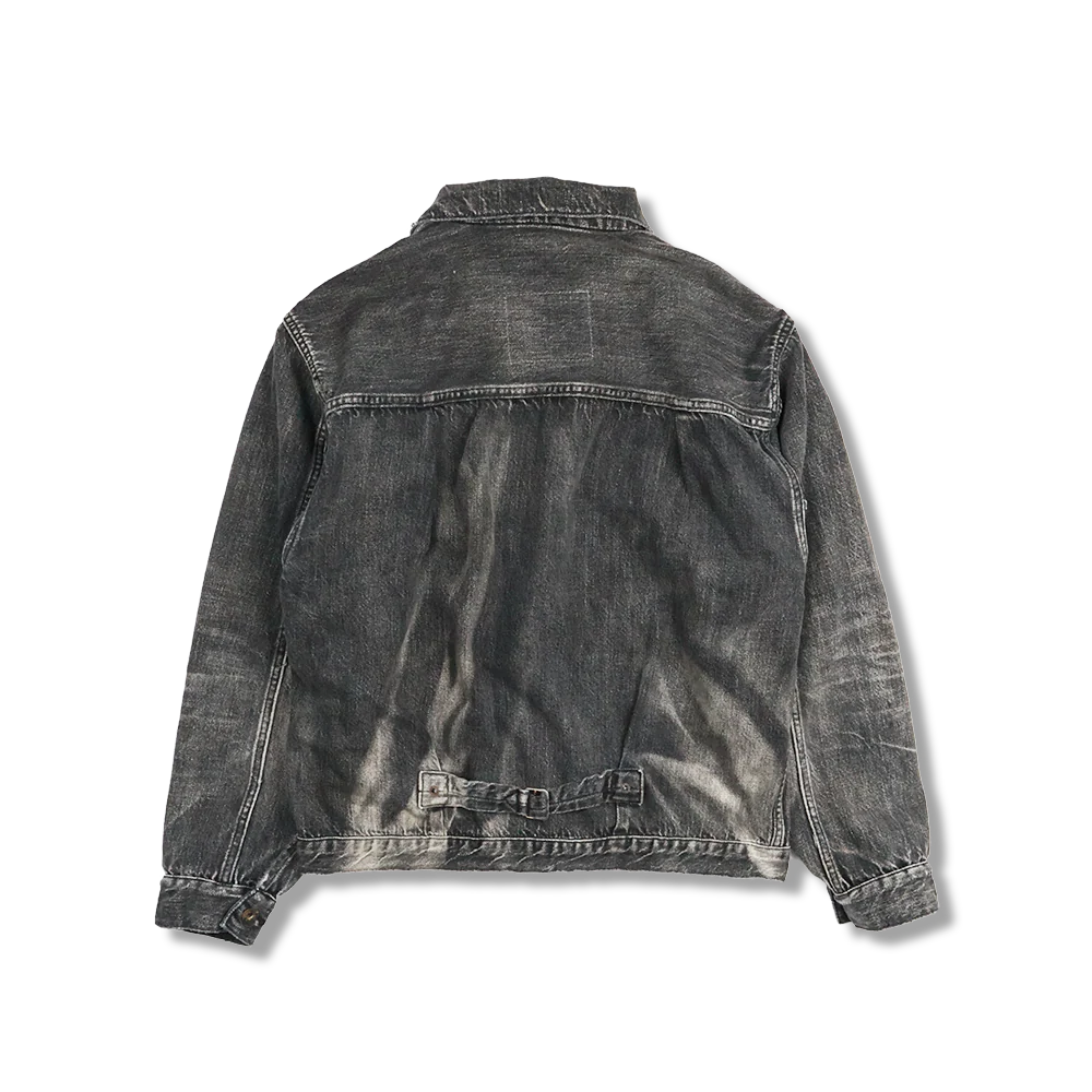 FULLCOUNT S2107BKSSHW WWII Model 11.5oz Black Denim Jacket HW “Master Of Reality”