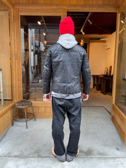 FRENCH SHOULDER “GARMENT-DYED” PADDED DOUBLE RIDERS【PADDED QUILT LINING】